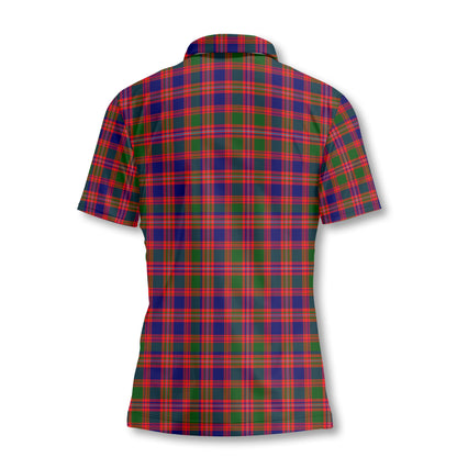 Clan Macintyre Tartan Women Polo Shirt Crest And Plaid Basic Style