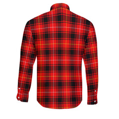 Clan Maciver Tartan Long Sleeve Button Shirt Crest And Plaid Basic Style