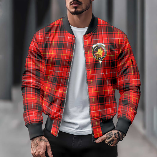 Clan Maciver Tartan Men Bomber Jacket Crest And Plaid Basic Style