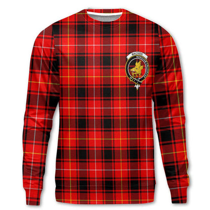 Clan Maciver Tartan Women Sweatshirt Crest And Plaid Basic Style