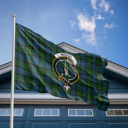 Clan Mackay Tartan Flag Crest And Plaid Basic Style