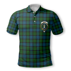 Clan Mackay Tartan Golf Men Polo Shirt Crest And Plaid Basic Style