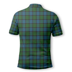 Clan Mackay Tartan Golf Men Polo Shirt Crest And Plaid Basic Style