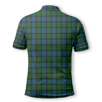 Clan Mackay Tartan Golf Tartan Men Polo Shirt Crest And Plaid Basic Style