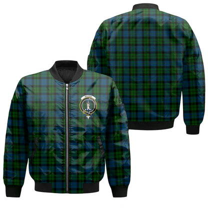 Clan Mackay Tartan Men Bomber Jacket Crest And Plaid Basic Style