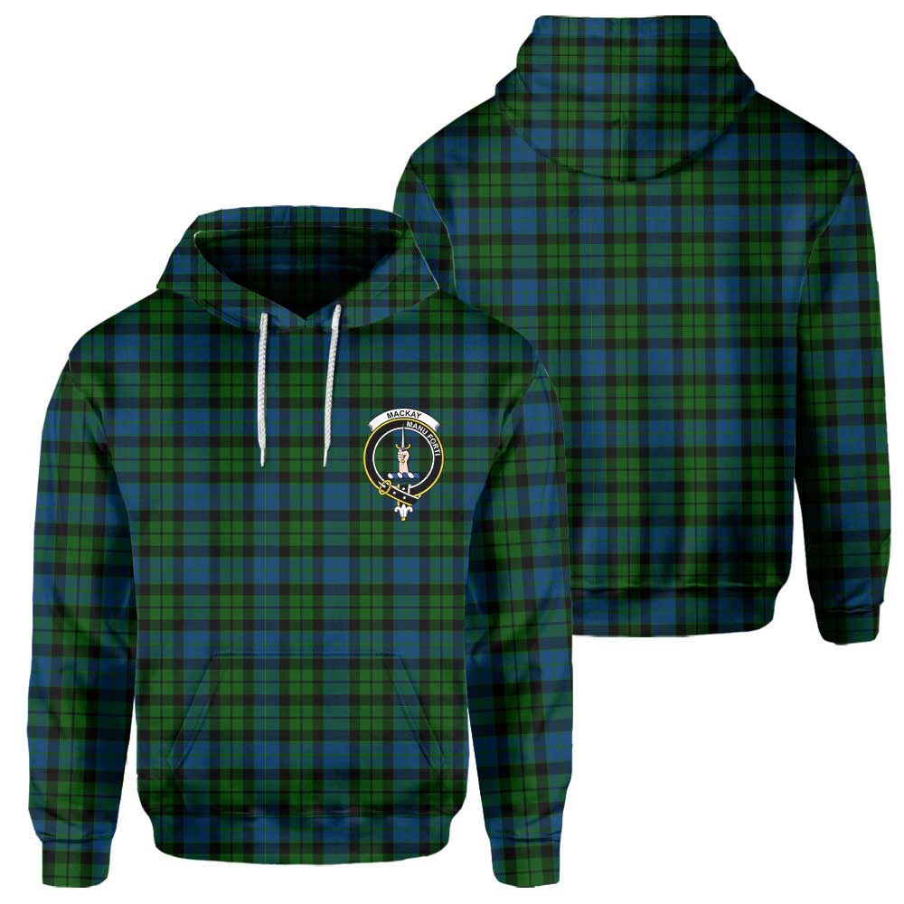 Clan Mackay Tartan Men Hoodie Crest And Plaid Basic Style