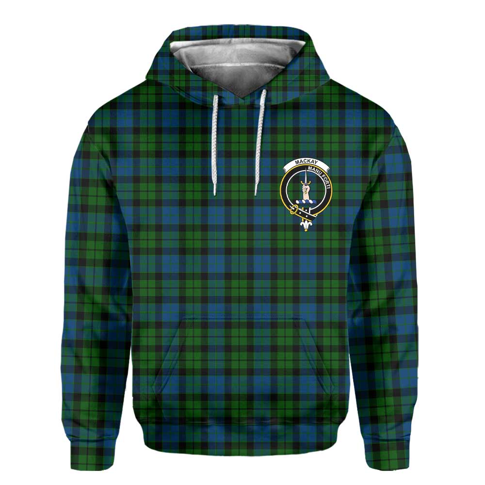 Clan Mackay Tartan Men Hoodie Crest And Plaid Basic Style