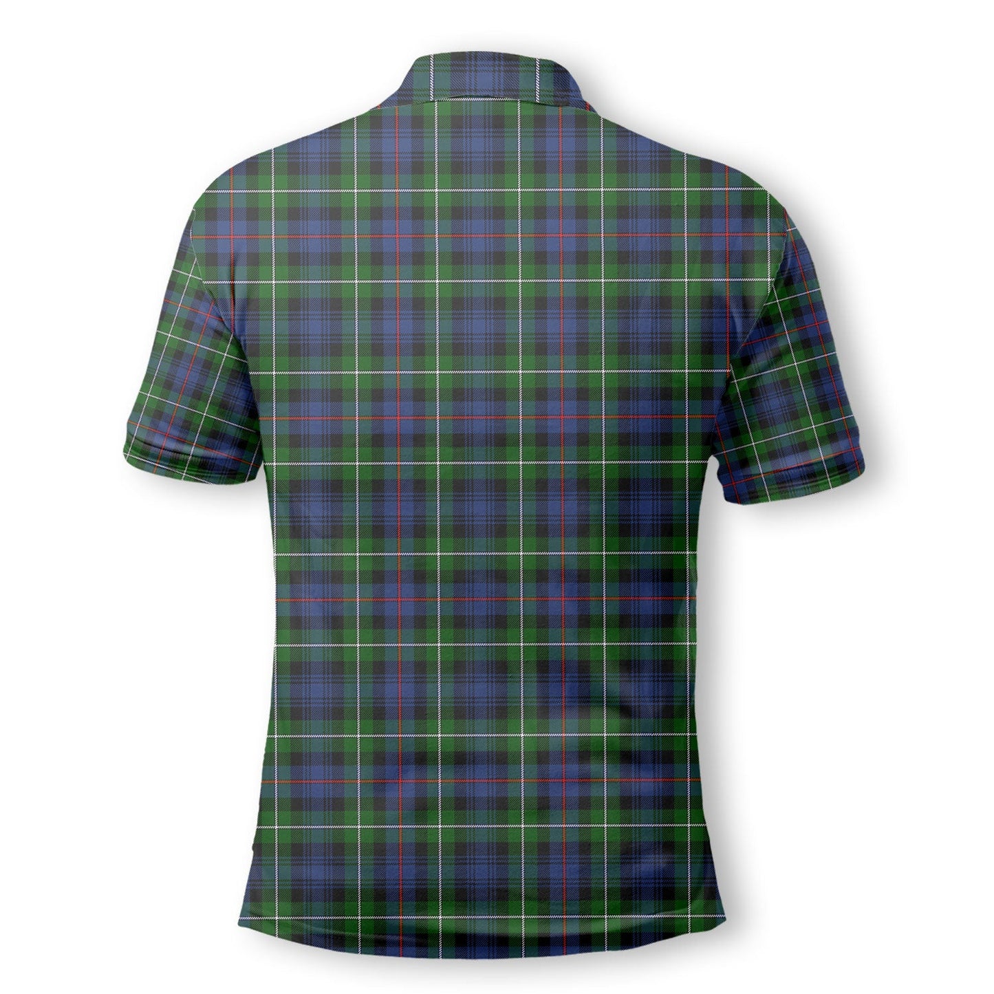 Clan Mackenzie Tartan Golf Men Polo Shirt Crest And Plaid Basic Style