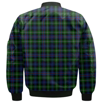 Clan Mackenzie Tartan Men Bomber Jacket Crest And Plaid Basic Style