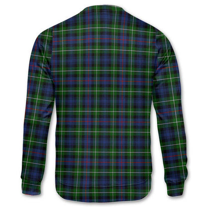 Clan Mackenzie Tartan Men Sweatshirt Crest And Plaid Basic Style