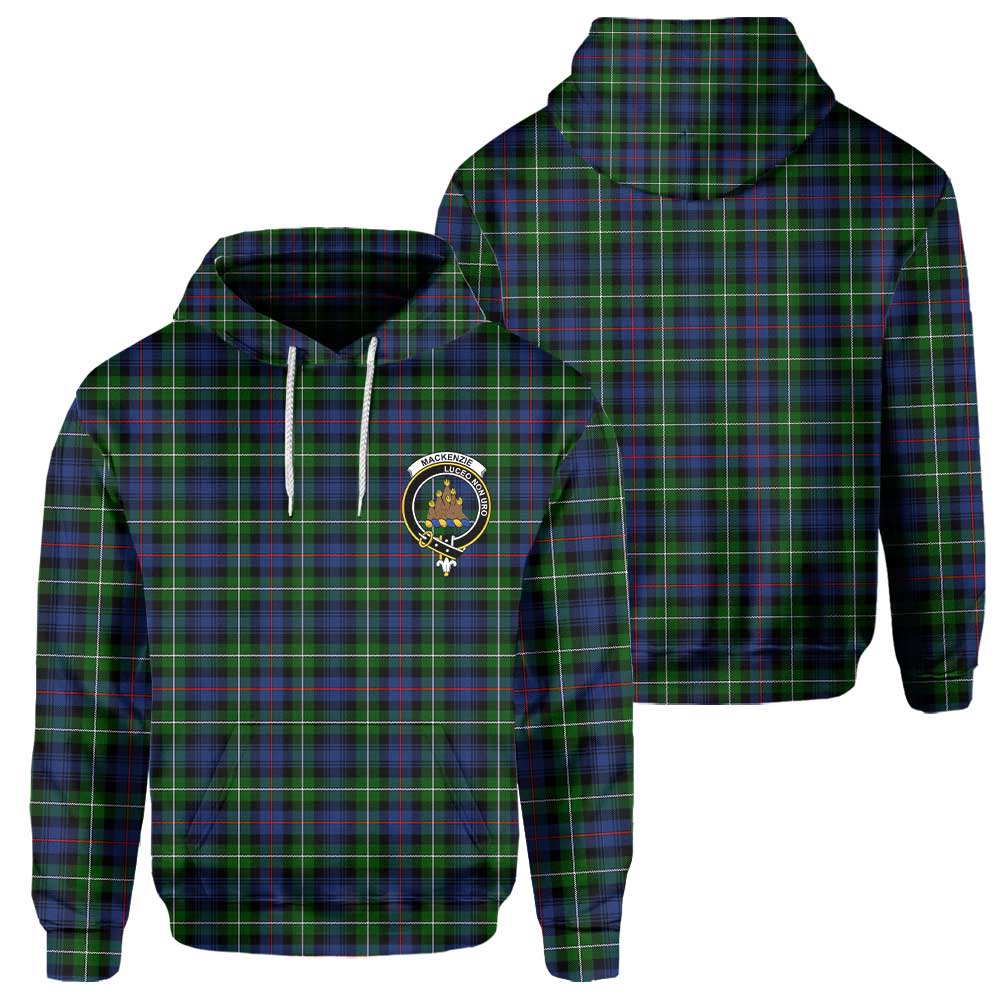 Clan Mackenzie Tartan Women Hoodie Crest And Plaid Basic Style