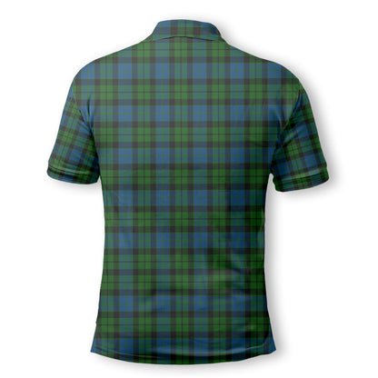 Clan Mackie Tartan Men Polo Shirt Crest And Plaid Basic Style