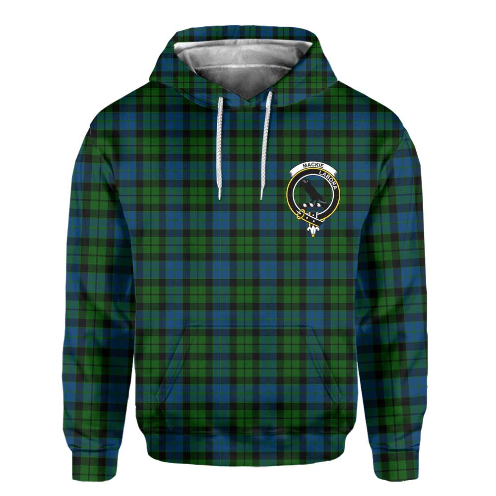 Clan Mackie Tartan Women Hoodie Crest And Plaid Basic Style