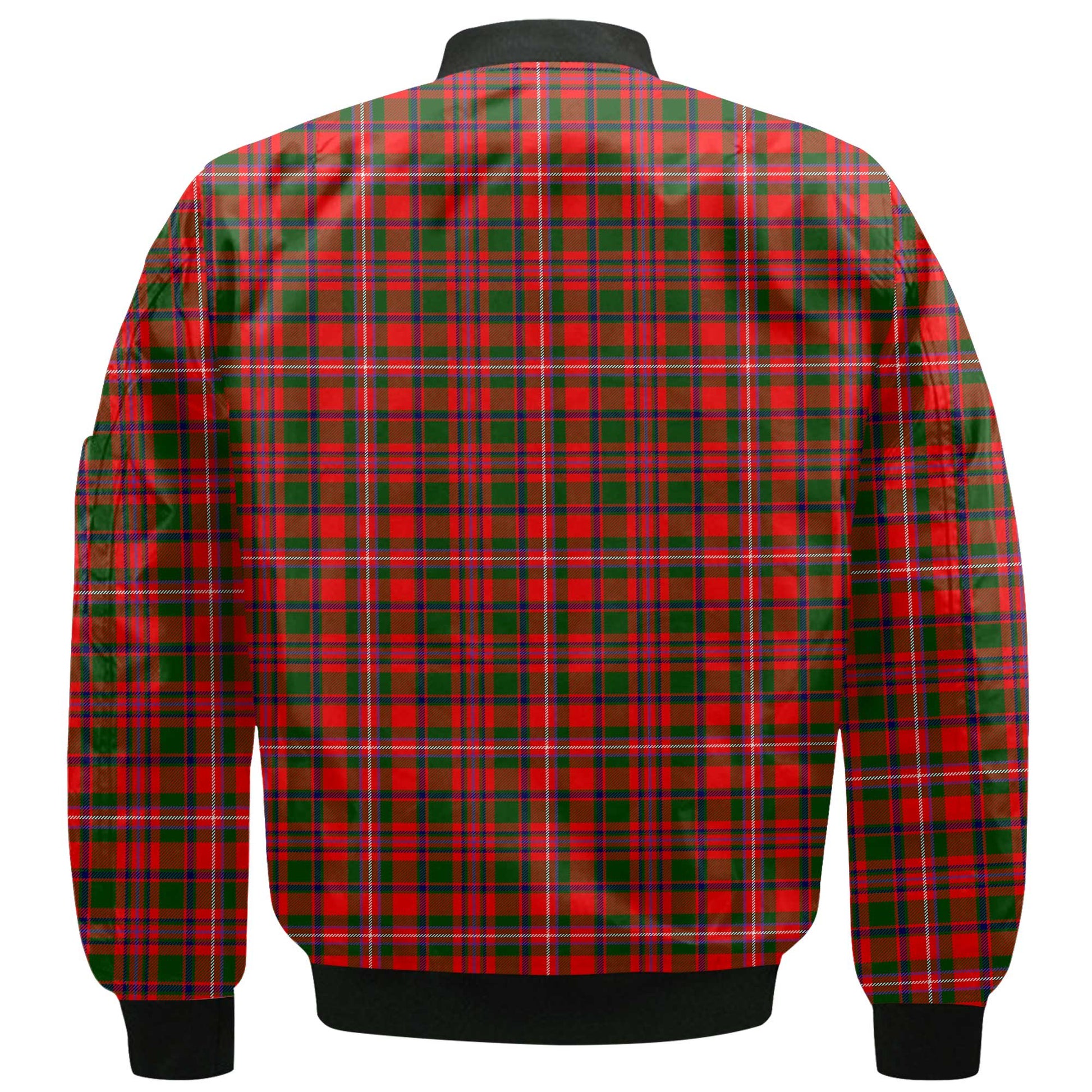 Clan Mackinnon Tartan Men Bomber Jacket Crest And Plaid Basic Style