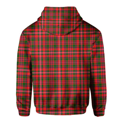 Clan Mackinnon Tartan Men Hoodie Crest And Plaid Basic Style