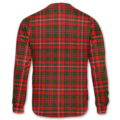 Clan Mackinnon Tartan Men Sweatshirt Crest And Plaid Basic Style