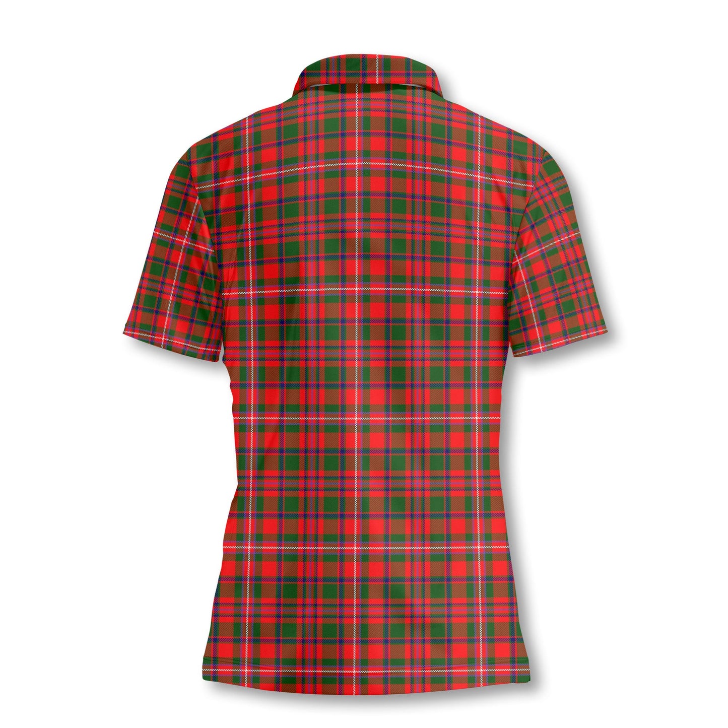 Clan Mackinnon Tartan Women Polo Shirt Crest And Plaid Basic Style