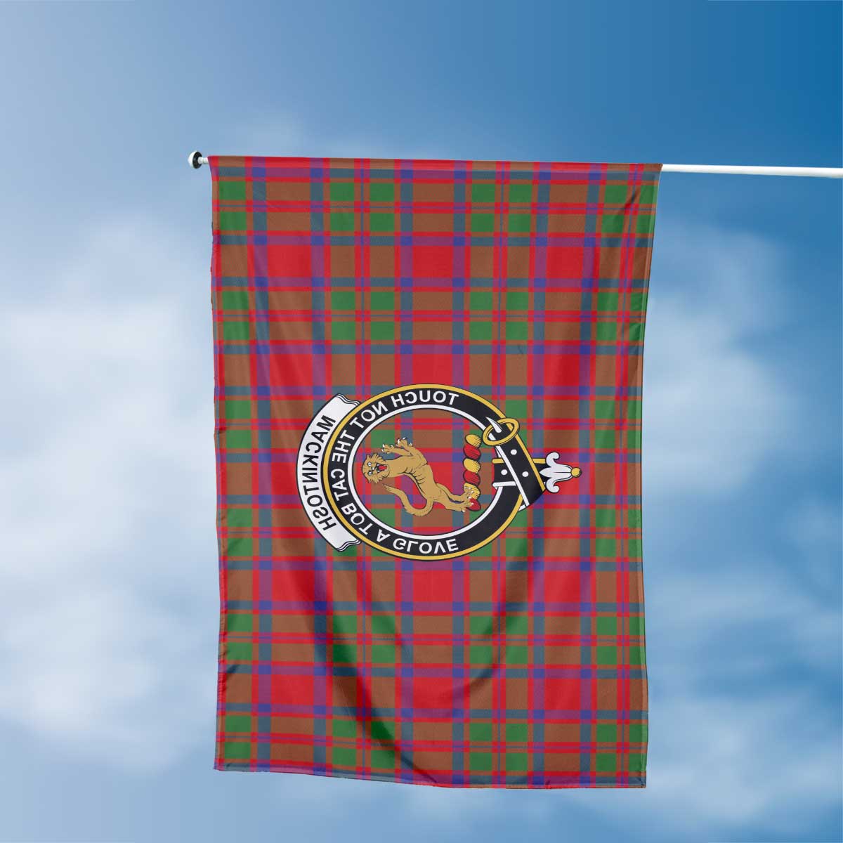 Clan Mackintosh Tartan Flag Crest And Plaid Basic Style