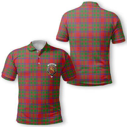 Clan Mackintosh Tartan Golf Men Polo Shirt Crest And Plaid Basic Style