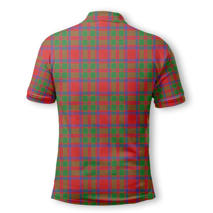 Clan Mackintosh Tartan Golf Tartan Men Polo Shirt Crest And Plaid Basic Style