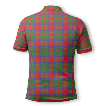 Clan Mackintosh Tartan Golf Men Polo Shirt Crest And Plaid Basic Style