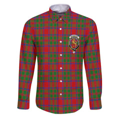 Clan Mackintosh Tartan Long Sleeve Button Shirt Crest And Plaid Basic Style