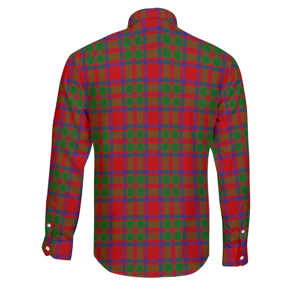 Clan Mackintosh Tartan Long Sleeve Button Shirt Crest And Plaid Basic Style