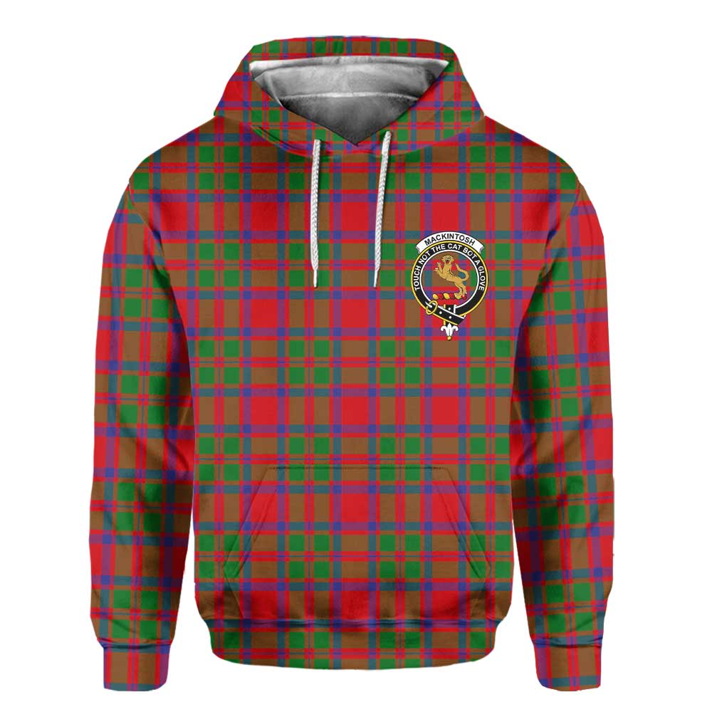 Clan Mackintosh Tartan Men Hoodie Crest And Plaid Basic Style