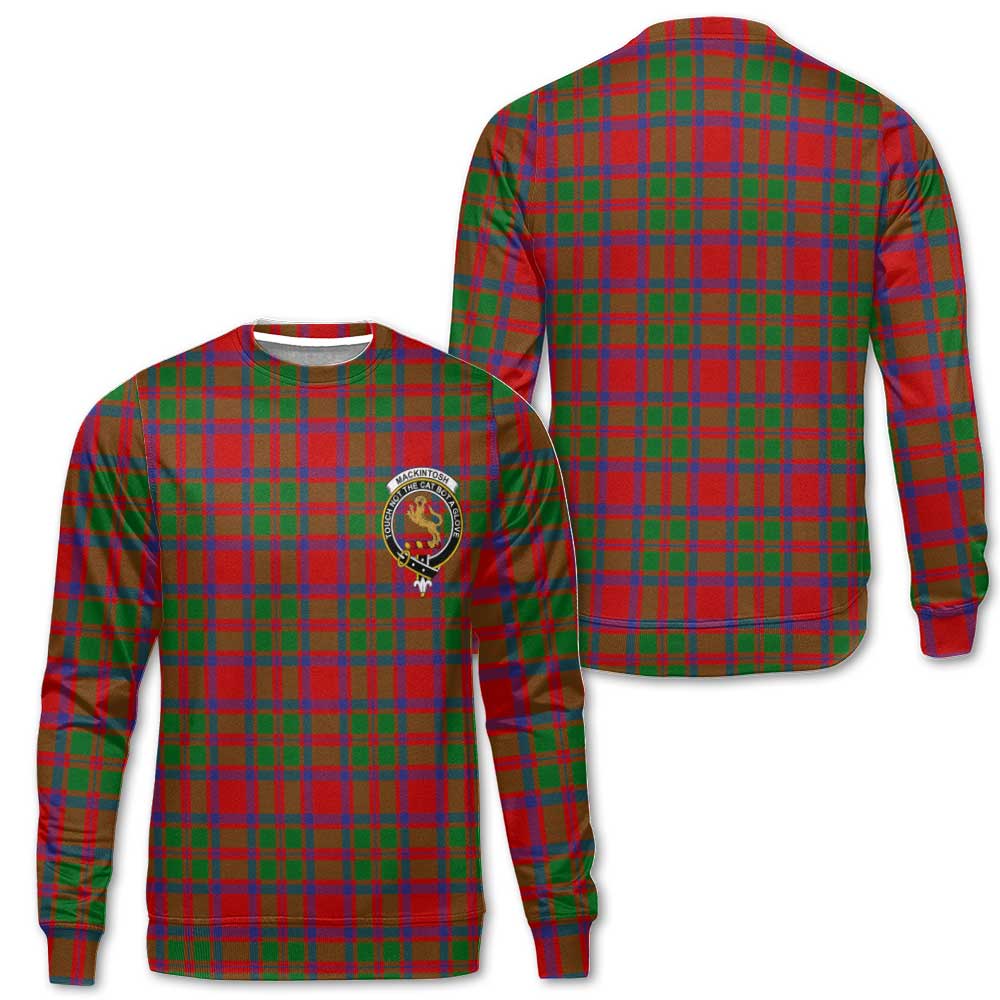 Clan Mackintosh Tartan Men Sweatshirt Crest And Plaid Basic Style