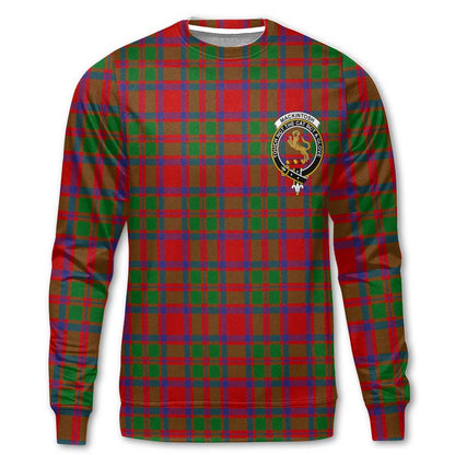 Clan Mackintosh Tartan Men Sweatshirt Crest And Plaid Basic Style