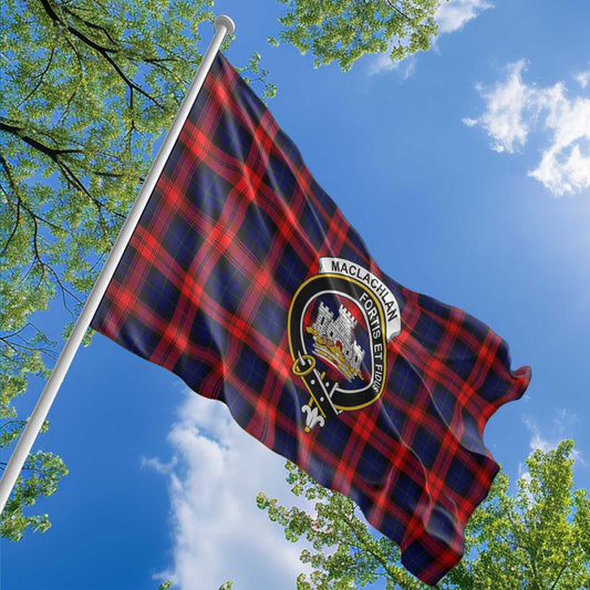 Clan Maclachlan Tartan Flag 1 Crest And Plaid Basic Style Tartan House Flag Crest And Plaid Basic Style