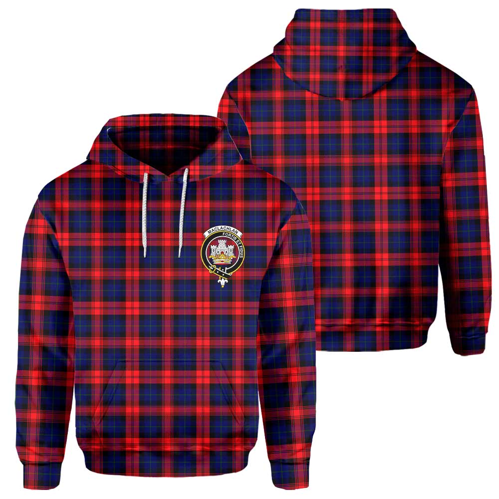 Clan Maclachlan Tartan Men Hoodie Crest And Plaid Basic Style