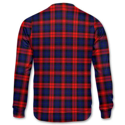 Clan Maclachlan Tartan Men Sweatshirt Crest And Plaid Basic Style