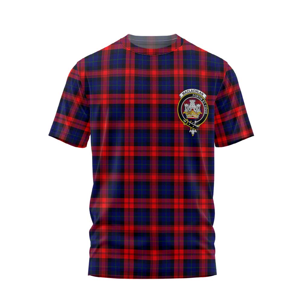 Clan Maclachlan Tartan Men T Shirt Crest And Plaid Basic Style