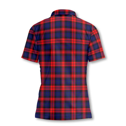 Clan Maclachlan Tartan Women Polo Shirt Crest And Plaid Basic Style