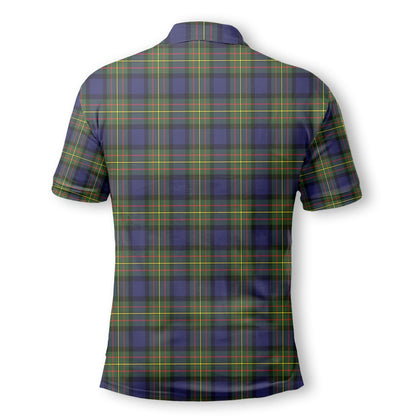 Clan Maclaren Tartan Golf Tartan Men Polo Shirt Crest And Plaid Basic Style