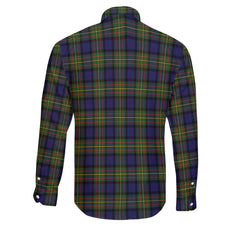 Clan Maclaren Tartan Long Sleeve Button Shirt Crest And Plaid Basic Style