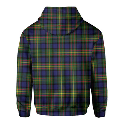 Clan Maclaren Tartan Men Hoodie Crest And Plaid Basic Style