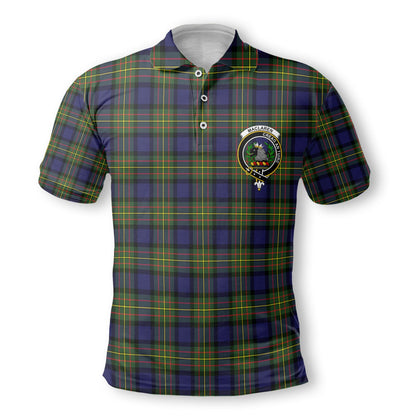 Clan Maclaren Tartan Men Polo Shirt Crest And Plaid Basic Style