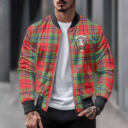 Clan Maclean Tartan Men Bomber Jacket Crest And Plaid Basic Style