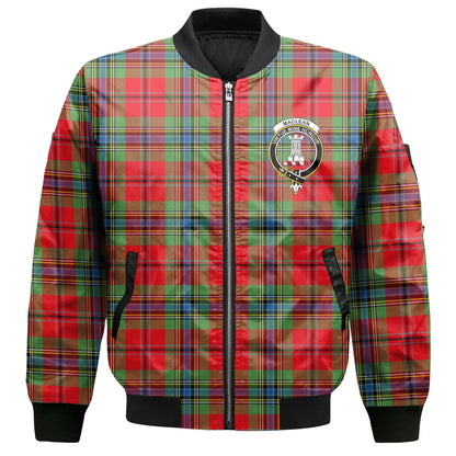 Clan Maclean Tartan Men Bomber Jacket Crest And Plaid Basic Style