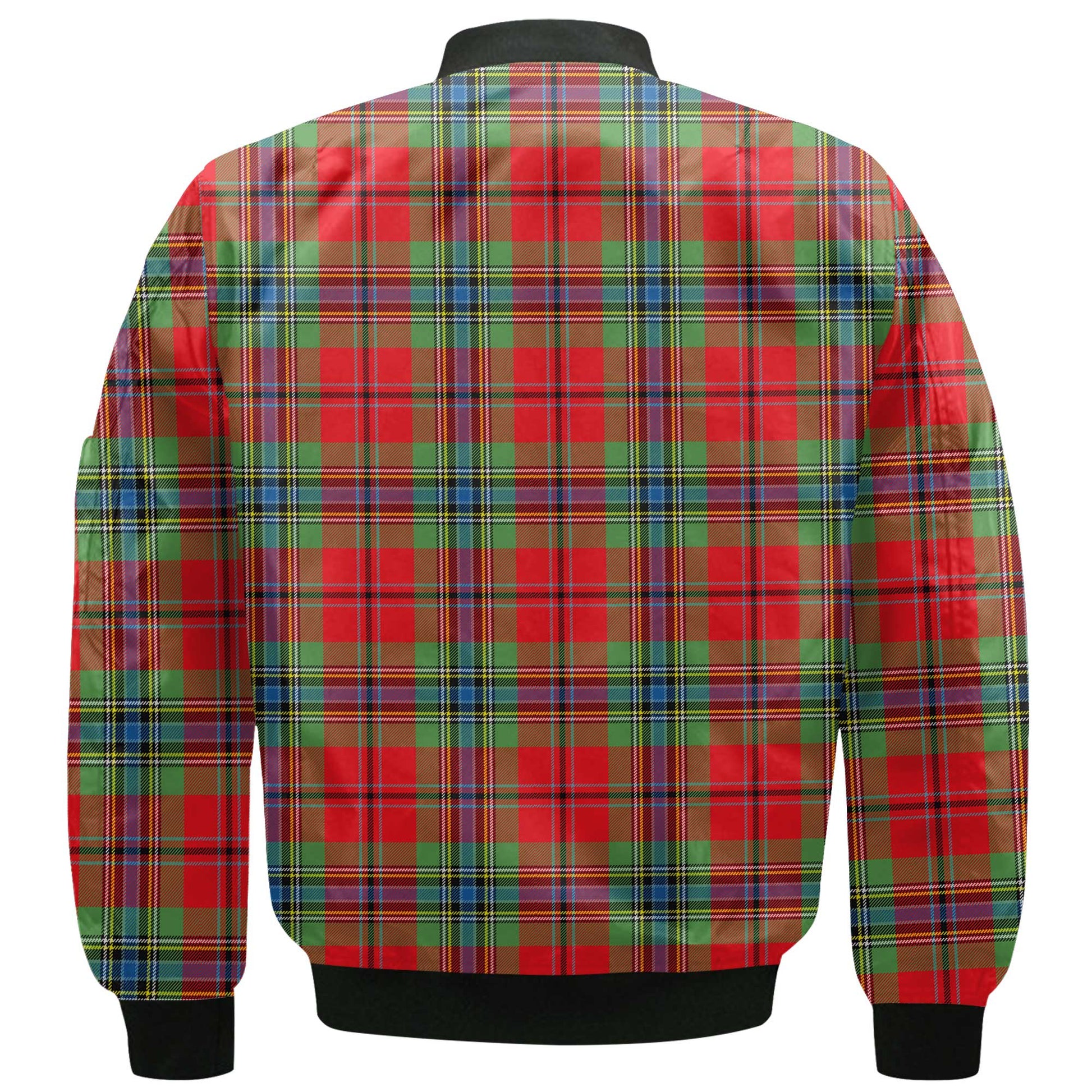 Clan Maclean Tartan Men Bomber Jacket Crest And Plaid Basic Style