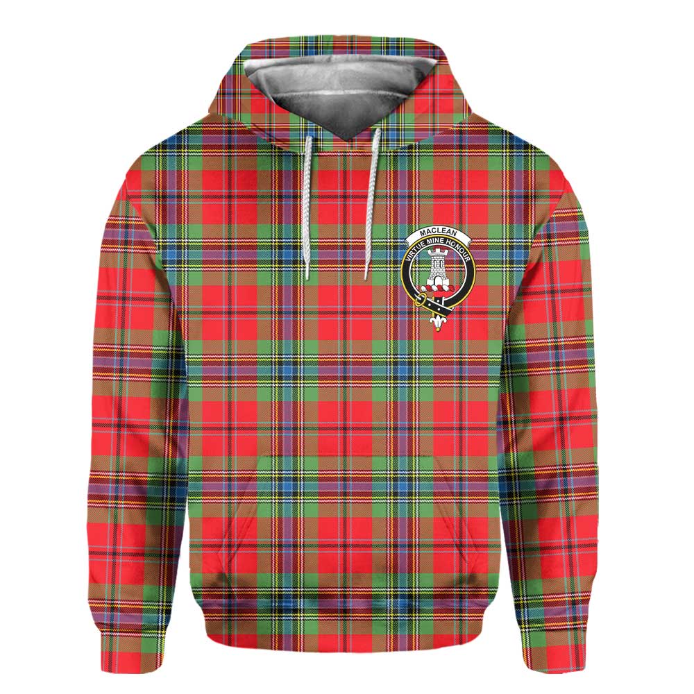 Clan Maclean Tartan Men Hoodie Crest And Plaid Basic Style