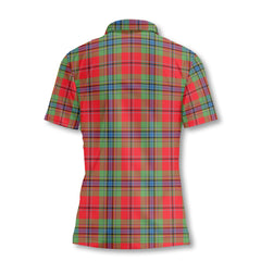 Clan Maclean Tartan Women Polo Shirt Crest And Plaid Basic Style