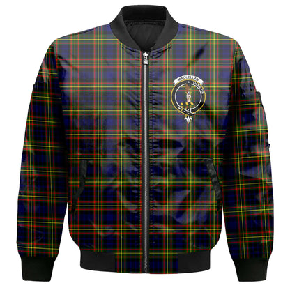 Clan Maclellan Tartan Men Bomber Jacket Crest And Plaid Basic Style