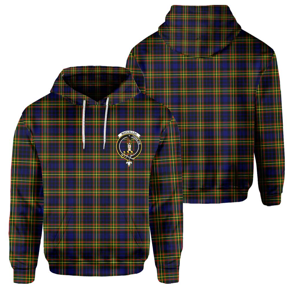 Clan Maclellan Tartan Women Hoodie Crest And Plaid Basic Style