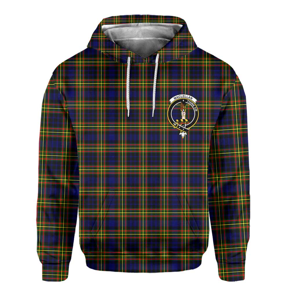 Clan Maclellan Tartan Women Hoodie Crest And Plaid Basic Style