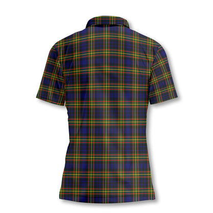 Clan Maclellan Tartan Women Polo Shirt Crest And Plaid Basic Style