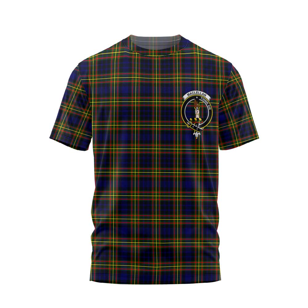 Clan Maclellan Tartan Women T Shirt Crest And Plaid Basic Style