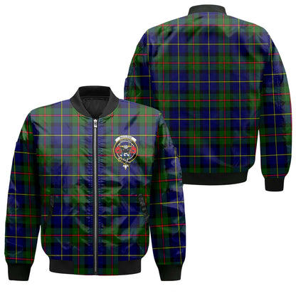 Clan Macleod Tartan Men Bomber Jacket Crest And Plaid Basic Style